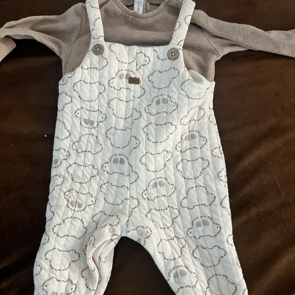 Mayoral Newborn Tan Baby Outfit